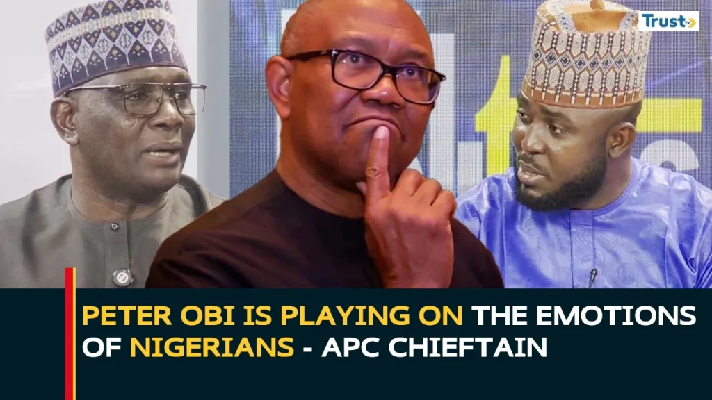 Peter Obi is playing on the emotions of Nigerians – APC chieftain